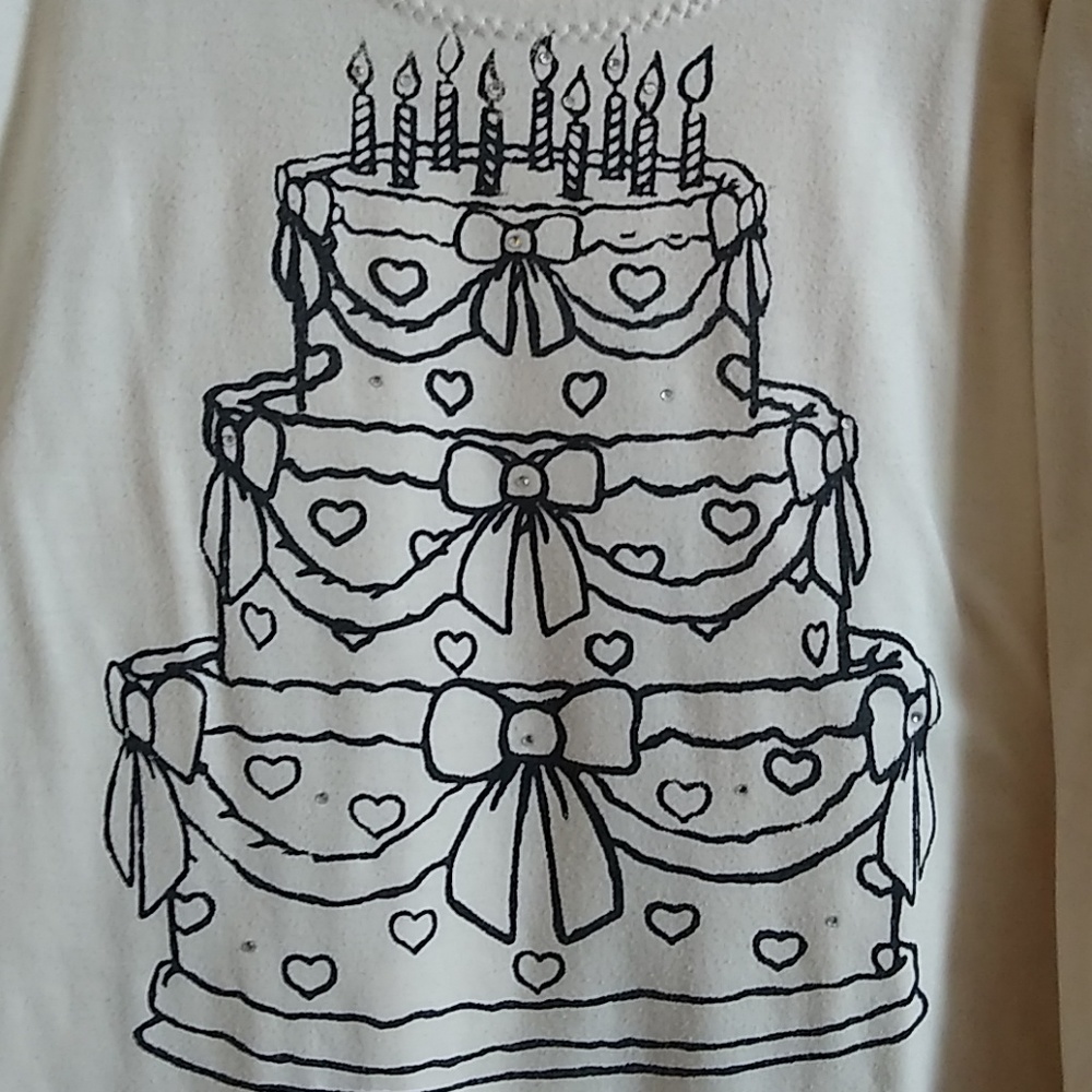 i'm your present long sleeve birthday cake mini - Picture 3 of 4